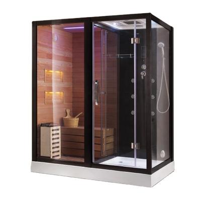 China Modern Design Modern Steam Shower Cabin Sauna, Indoor Luxury Bathroom Steam Sauna Wood Room for sale