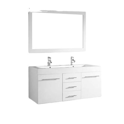 China Modern Luxurious Royal European Style Bathroom Furniture MDF Wood Vanity Cabinets Modern for sale