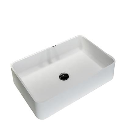 China Modern High Quality Bathroom Resin Artificial Stone Basin for sale