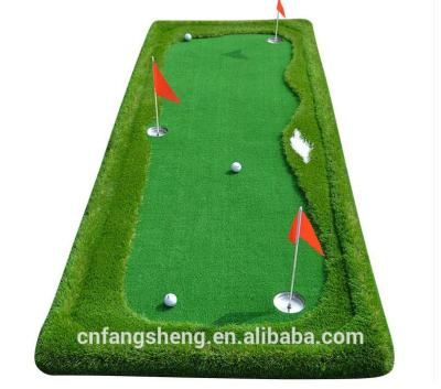 China New Golf Indoor/Outdoor Design Customized Size Mini Green Golf Putting Green Mat for sale