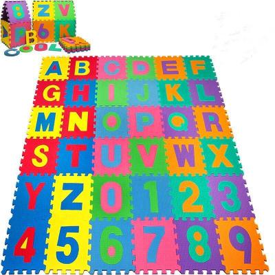 China Baby Eco-Friendly EVA Puzzle Mat - 26 Letters & 10 Numbers Soft 2019 Foam Alphabet Set for sale