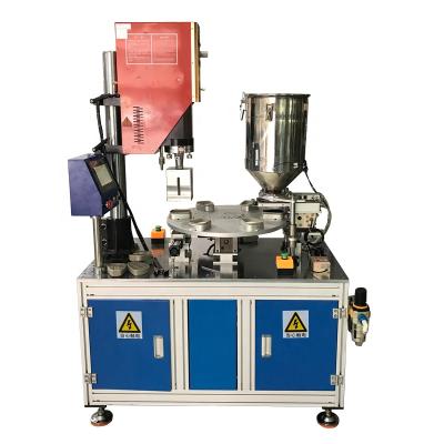 China High Production Efficiency Activated Carbon Ultrasonic Welding Filling Machine For Exhale Filter Mask Case for sale