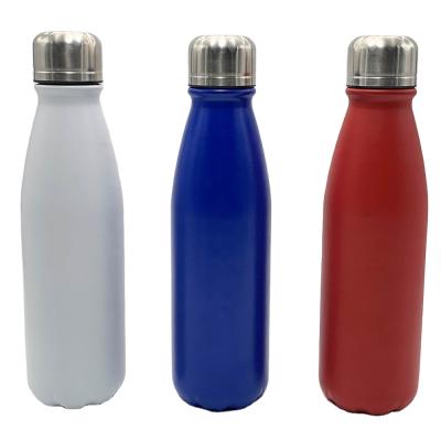 China Hot Selling 600ML Gift Selling Cola BPA Metal Beverages Aluminum Free Whole Sustainable Sport Drinks Aluminum Water Bottle for sale