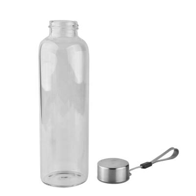 China Viable With Pocket Promotion BPA Free Sports Water Bottle 500ML Glass Cup for sale