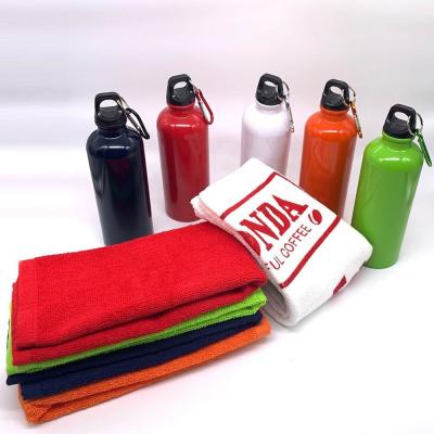 China Agriculture Promotion Gift Towel Gift Set Stainless Steel Water Bottle For Yoga Sport Gift Set for sale