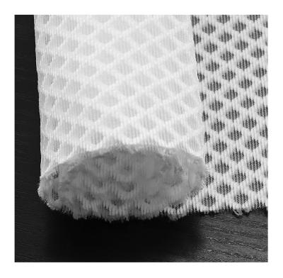 China New 100% Memory Design Diamond Mesh Polyester Underwear Spacer Mesh Fabric for sale