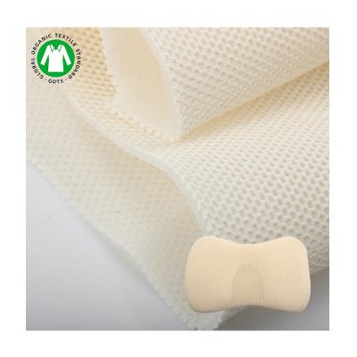 China GOTS sustainable organic fabric polka dot cotton bare organic mesh fabric for hometextile/baby/clothing for sale