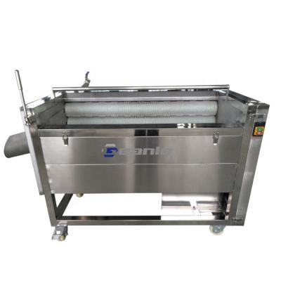 China Geanlo Factory Price Automatic Stainless Steel Vegetable Carrot Washing Cutting Machine Potato Peeling Machine For Restaurant Te koop