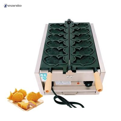 China Ganlo Commercial Food Making Machine Mini Waffle Stainless Steel Taiyaki Waffle Makers for sale