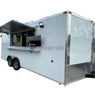 China Geanlo Food Truck With Full Kitchen Bar Cart Mobile Kitchen Food Truck Food Truck With Touch Screen Bbq Kitchen for sale