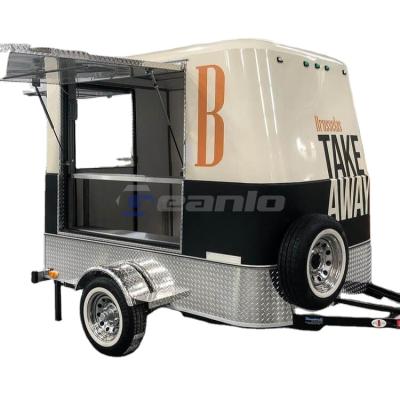 China Geanlo Ice Cream Mobile Food Trailer Hot And Cold Food  Coffee Van Trailer for sale