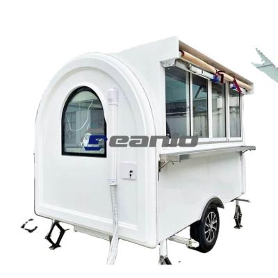 中国 Geanlo Mobile Restaurant Trailer Ice Cream Van Food Truck Shawarma Taco Cart Sweet Corn Shop Mini Food Trailer 販売のため