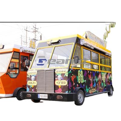 China GEANLO Electric Mobile Food Trailer Coffee Hot Dog Stand Ice Cream beverage Cart à venda