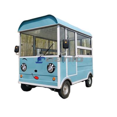 China GEANLO Best Hot Dog Food Cart Truck Mobile Kitchen Car Pizza Fast Food Cart for sale