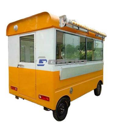 China GEANLO Custom Food Cart Truck Snack Van Catering  Mobile Food Bus Electric Food Cart for sale