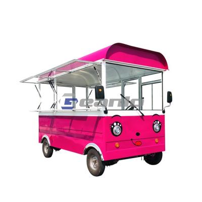 China Hot Dog Pizza Food Cart Truck Mobile Kitchen Fast Snack Trailer Kiosk Fast Food for sale