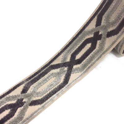 China Curtain Quality Assured New Arrival Upholstery Jacquard Crochet Lace Trim for sale