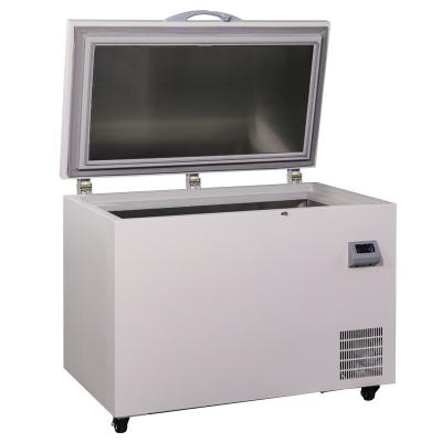 China Factory Price Single-Temperature 60c 80 C 120l Super Low Temp Deep Chest Freezer for Seafood and Meat for sale