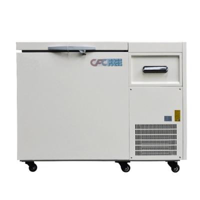 China Cryogenic Processing -135 Degree Top Open Door Horizontal Ultralow Metal Chiller For Laboratory Cryogenic Processing for sale