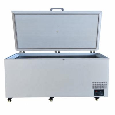 China Single-temperature Minus 60 80 Degree 1000 Liter Large Capacity Chest Freezer For Salmon Tuna Seafood Storage for sale