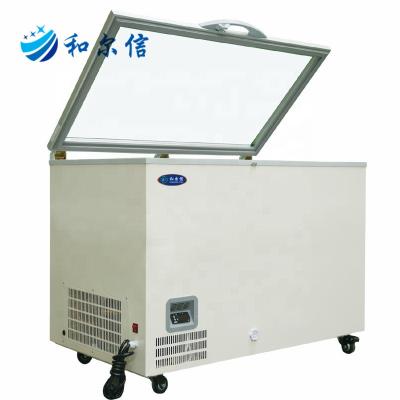 China Single-temperature 370L capacity factory price top opened glass freezer for display refrigerator sale for sale