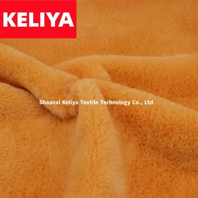 China KELIYA Waterproof 100% Polyester Rabbit Faux Fur for sale