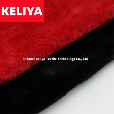 China KELIYA Manufacturer Imitation Rabbit Fur 100 Polyester Waterproof Fabric for sale