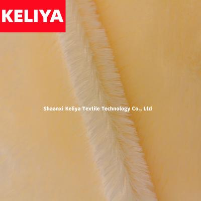 China KELIYA Polyester PV Plush Waterproof Faux Long Fur 100% Soft Pile Plush Fabric For Making Soft Toy for sale