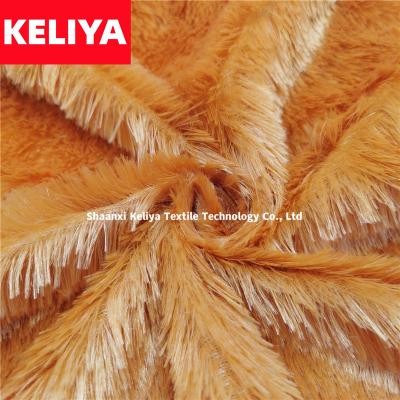 China KELIYA Waterproof Polyester Knitted PV Velvet Plush Fabric For Making Soft Toys Pillow Covering for sale