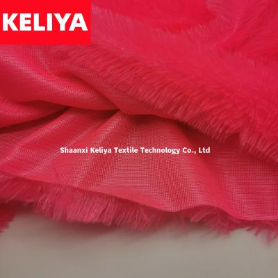 China KELIYA Long Waterproof Hair Pile PV Shear PV Faux Fur For Making Toys for sale