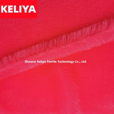 China KELIYA Long Pile Waterproof Soft Printed PV Plush Knitting Fabric For Making Toys for sale