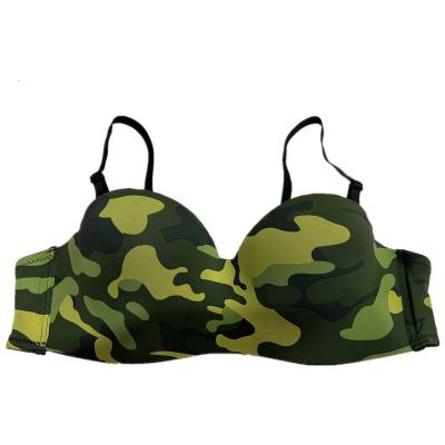 China QUICK DRY Trending Women's Molded Cup and Underwear  Wild color bra one-piece underwear seamless bra Printed  Bra  Underwear for sale