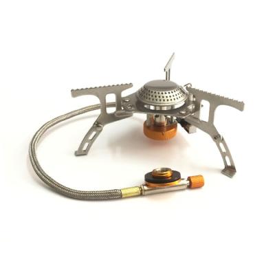 China Portable Camping Stainless Steel 3500W Butane Gas Stove Mini Foldable Lightweight Outdoor Hiking for sale