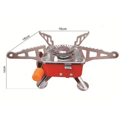 China Outdoor Camping Increasing High Qulity Mini Portable Outdoor Camping Butane Lyroe Travel Foldable Gas Stove with Detachable Cylinder for sale