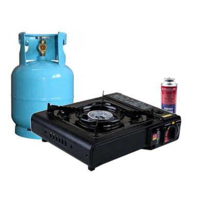 China Lyroe Camping Picnic Outdoor Butane Portable Easily Assembled Gas Stove with Detachable Cylinder for sale