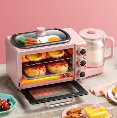 China Easily Cleaned Lyroe Tending Multifunctional 3 in 1 Oven Bakery Electric Coffee Maker Mini Breakfast Machine for sale