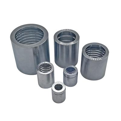 China Carbon Steel Stainless Steel Excellent Quality Hydraulic Ferrule And Fittings For Sae 100r2 At/en853 2sn High Pressure Hose for sale