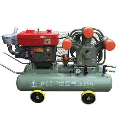 China Hot Selling Lubricating Oil Dual Piston Air Compressor 3 Cylinder Piston Air Compressor Oil Free Machine for sale