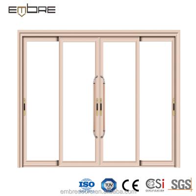 China Sliding Aluminum Glass Profile Kitchen Door Design Aluminum Front Store Entrance for sale