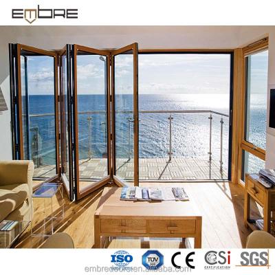 China Energy Saving Double Glazing Aluminum Folding Door In Sri Lanka for sale