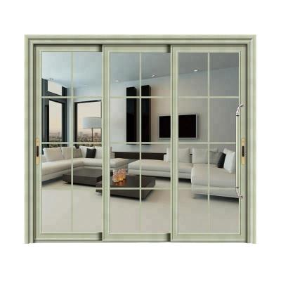 China Slide Three Windows Design Single Frame Aluminum Sliding Window for sale