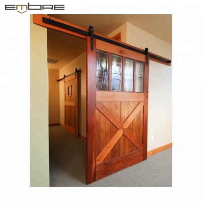 China Chinese Aluminum Frameless Sliding Door Interior Silent Glass Shower Sliding Barn Doors for sale