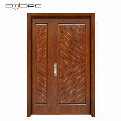 China Customized Solid Wood Wooden Door Main Entrance Door Teak Door EUROPEAN Price for sale