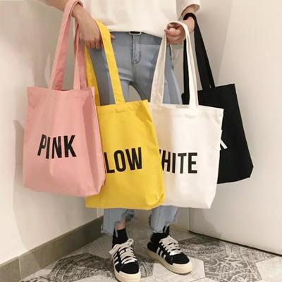 China Custom Canvas Eco-Friendly Shopping Logo Printed Reusable Foldable Cotton Tote Bag for sale