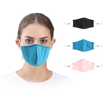 China Face Mask Custom Design Adjustable Elastic Safety Earloop Fashion Cotton Cloth Breathable Skin Care Reusable Face Mask With Filter for sale