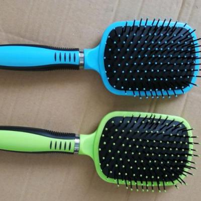 China Compact Professional Plastic Globe Palette Magic Home Hair Brush With Mirror Double Side Brush for sale