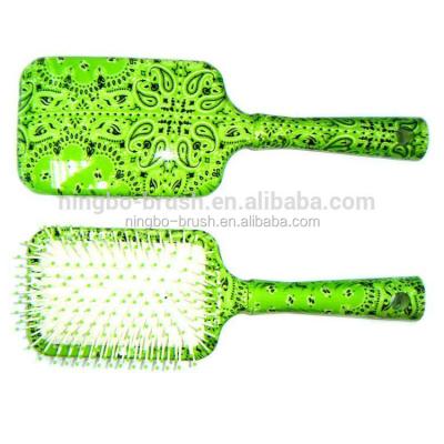 China Compact beauty hair salon products round rubber hair brush Ningbo yinzhou wholesale /plastic hair brushes comb/paddle hair brush for sale