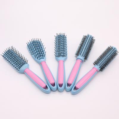 China New Fashion Compact Wheat Straw Material Hair Brush Environmental Biodegradable Natural Natural Professional Hair Brush Styling Comb Wholesale for sale