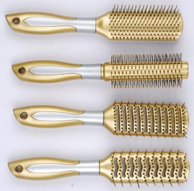 China cushion gold plastic rolling hair brushes/professional duct hair brush/professional hair brush detangling wholesale for sale