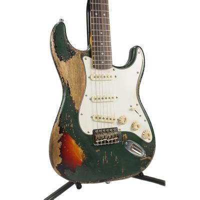 China Alder Factory Cheap Price Customized Hand Made 6 String Electric Guitar for sale